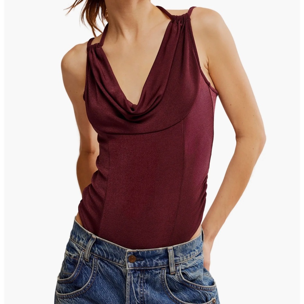 *NWT* Free People Maroon Bodysuit